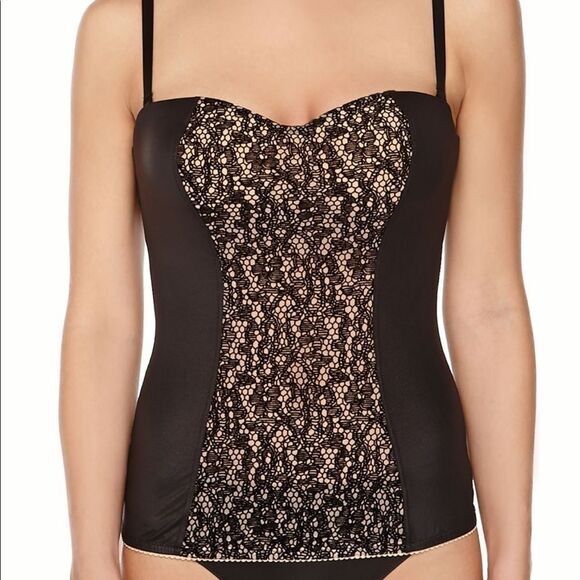 Cosabella Lingerie Venezia Bustier size medium black shapewear New - Picture 2 of 16